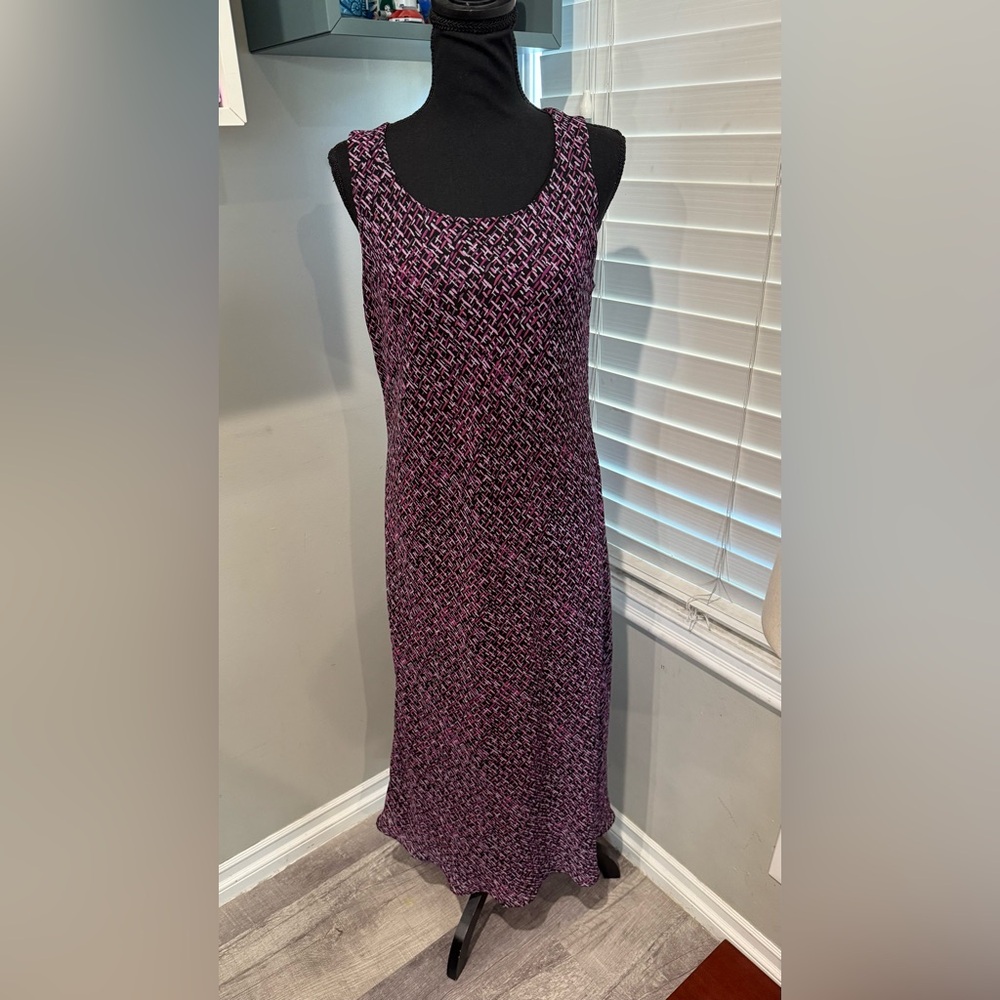 STUDIO I‎ Vintage Elegant Purple Sleeveless Dress